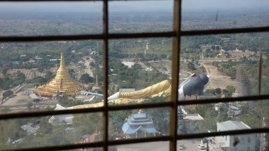 View from Laykyun Setkyar Khatakan Taung near Monywa, Burma by looser oswald