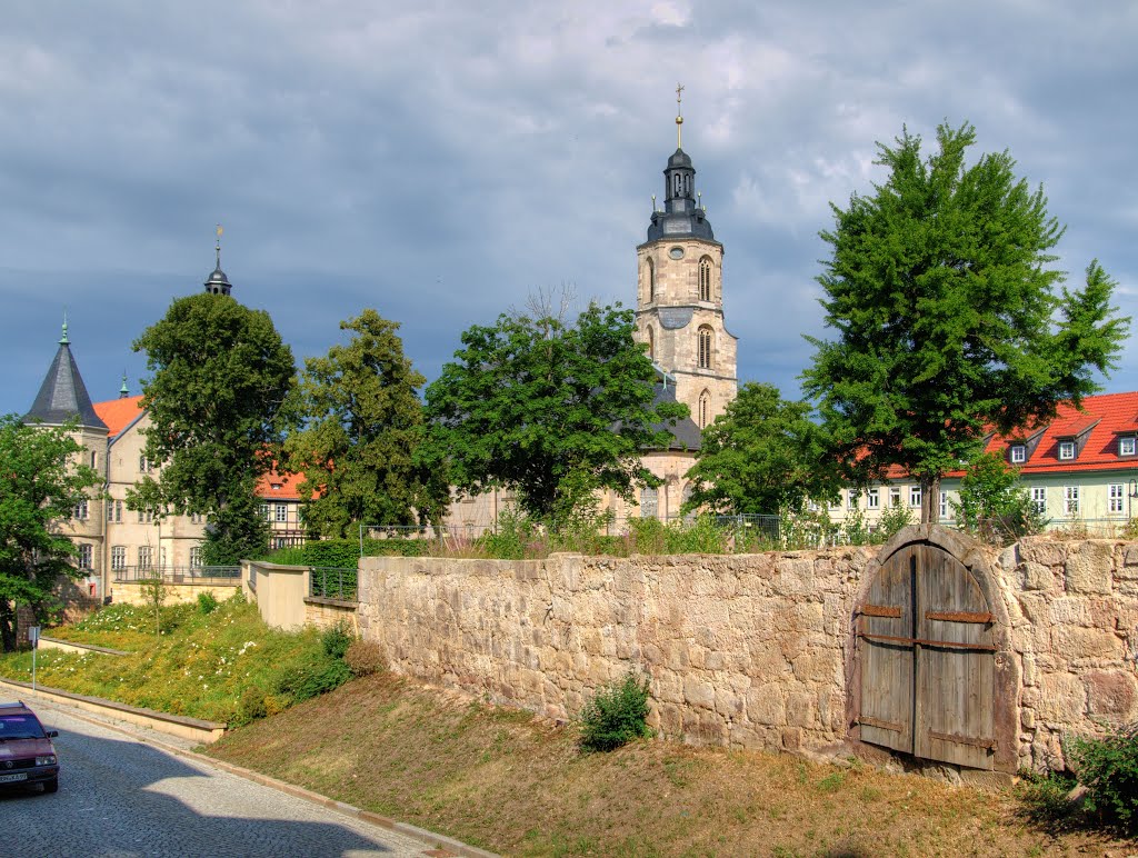 Schleusingen im Henneberger Land, Burgstraße by Siegmund Werner