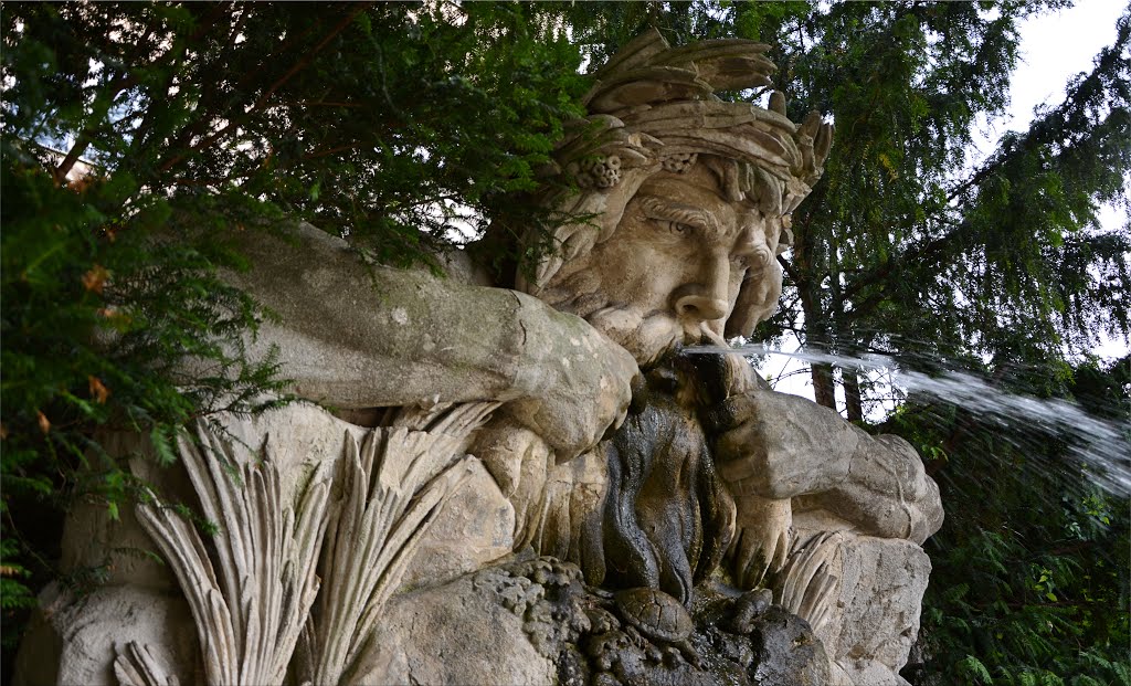 Flussgott Doblhoffpark (Rosarium) by Normann Steidl