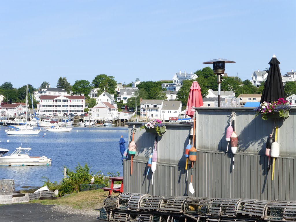 Outside Lobster Dock; Boothbay Harbor, Maine by Mary Beth