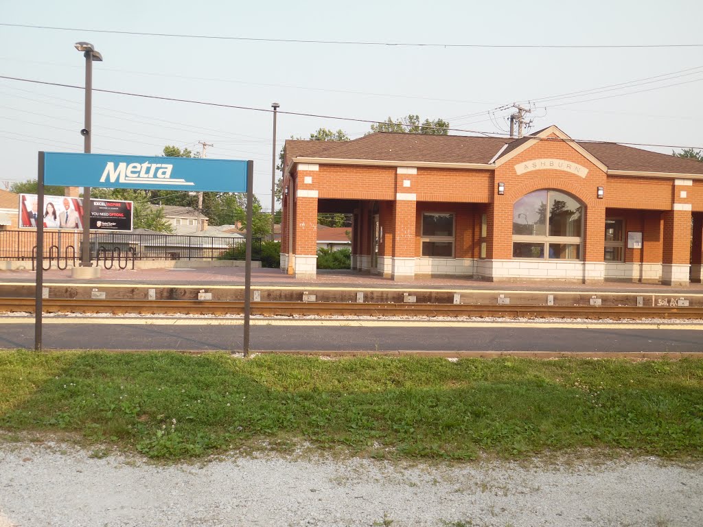 Ashburn Metra Station by Wayne Allen Sallee