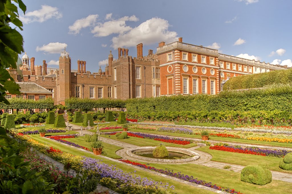 Across the Sunken Garden by Derek Winterburn