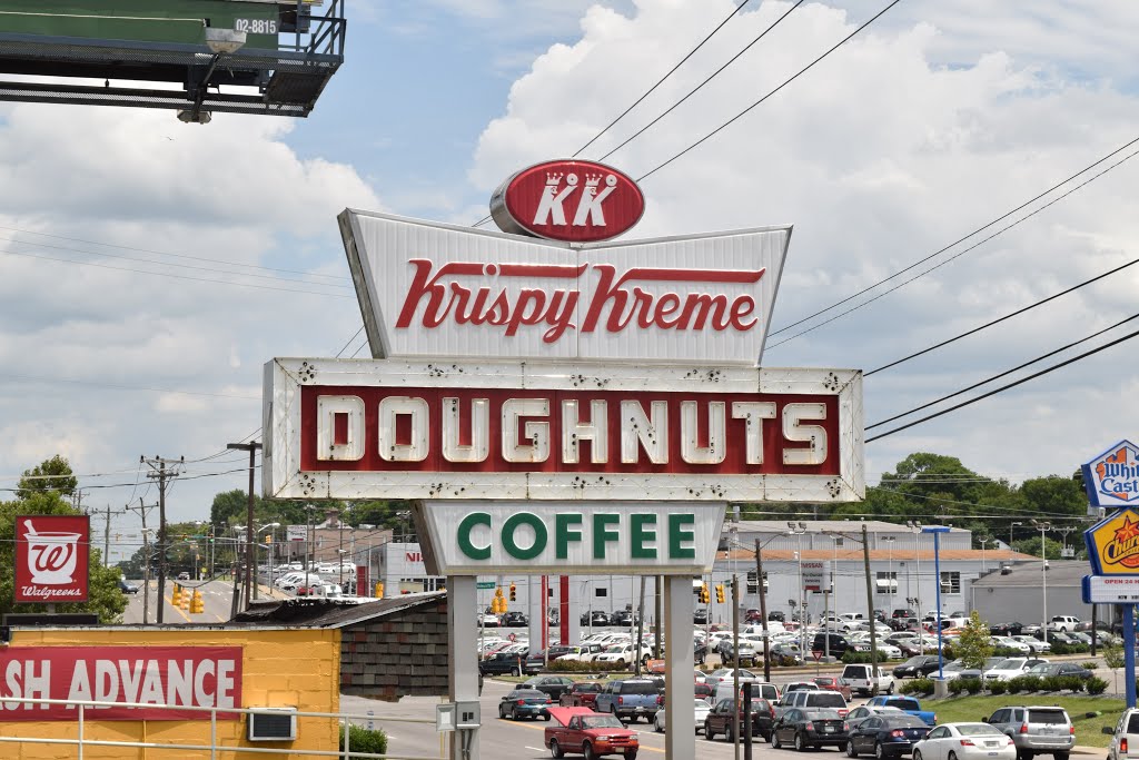 Vintage Krispy Kreme Sign by Dylan Pederson