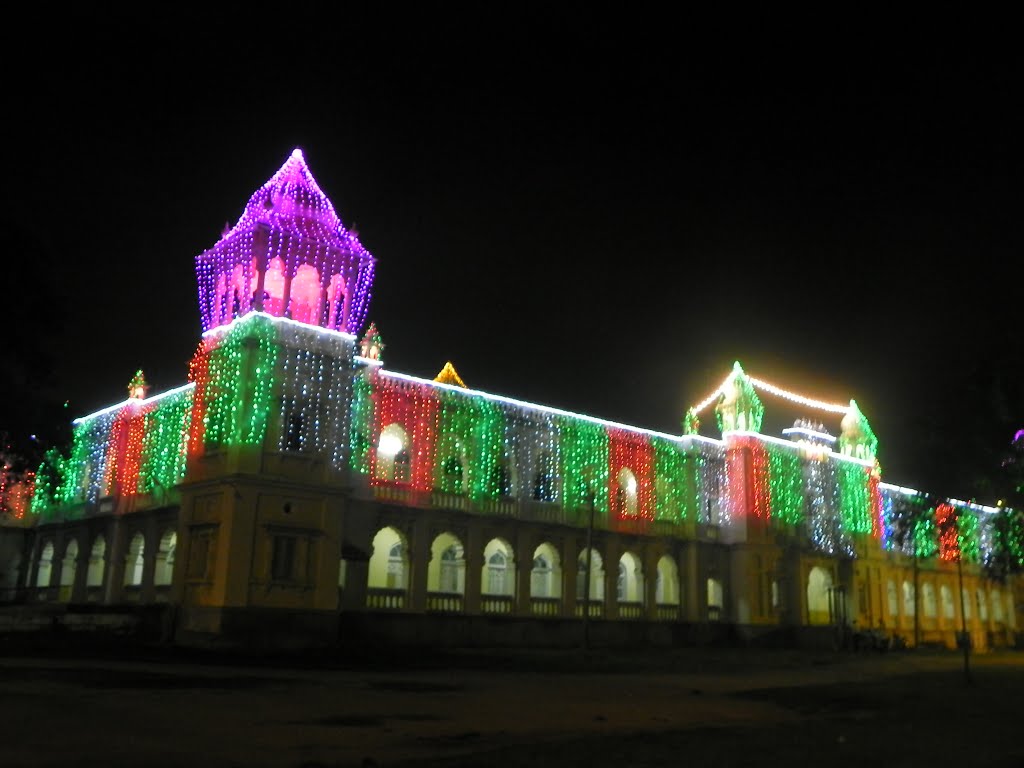 ILLUMINATED PALACE BUILDING POST OFFICE, MYSORE (AMBA VILAS) PALACE by ALENDE DEVASIA