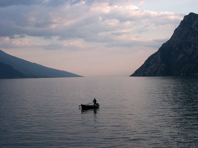 Fisher on Lago di Garda by emanuelcarinthia