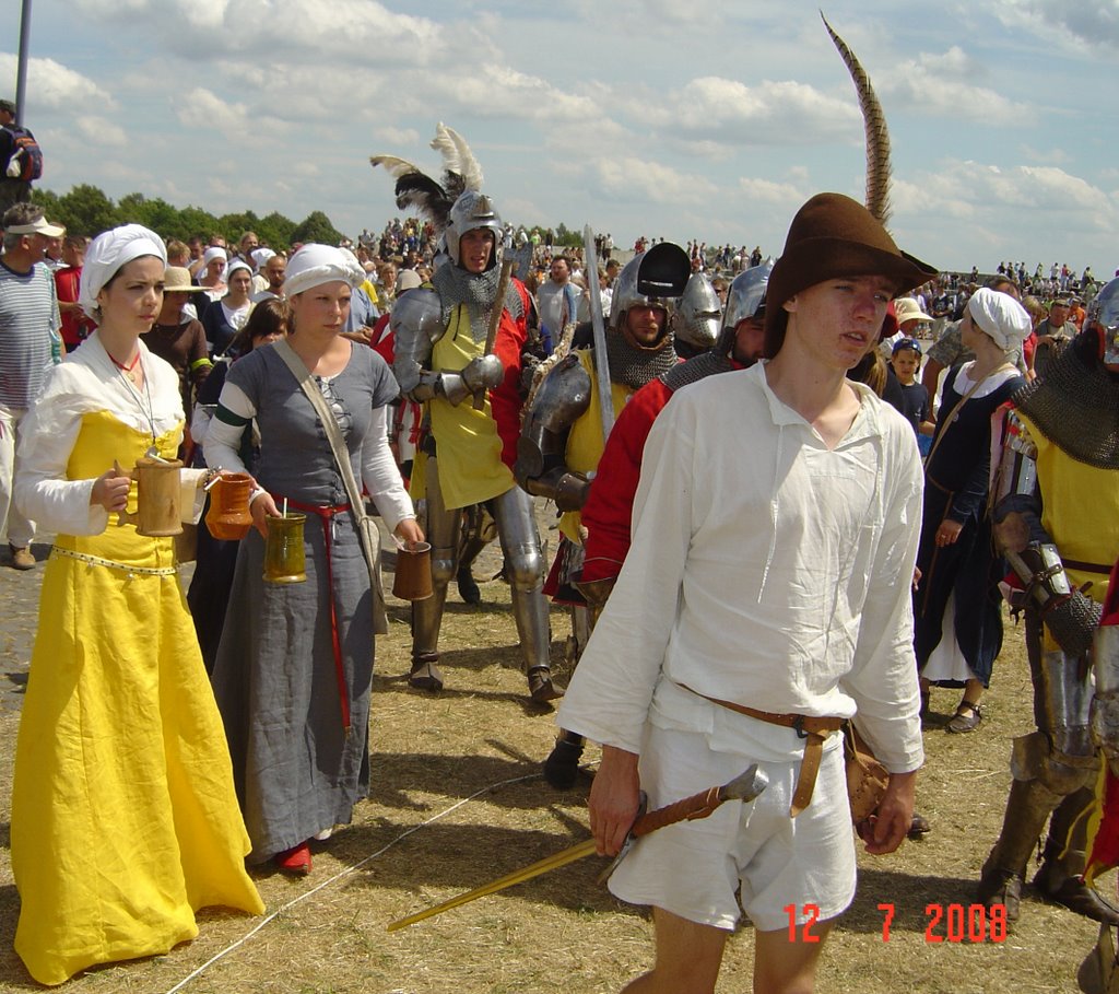 2008 Grunwald battle reconstitution Ladies helping with water by Viorel Ciuna