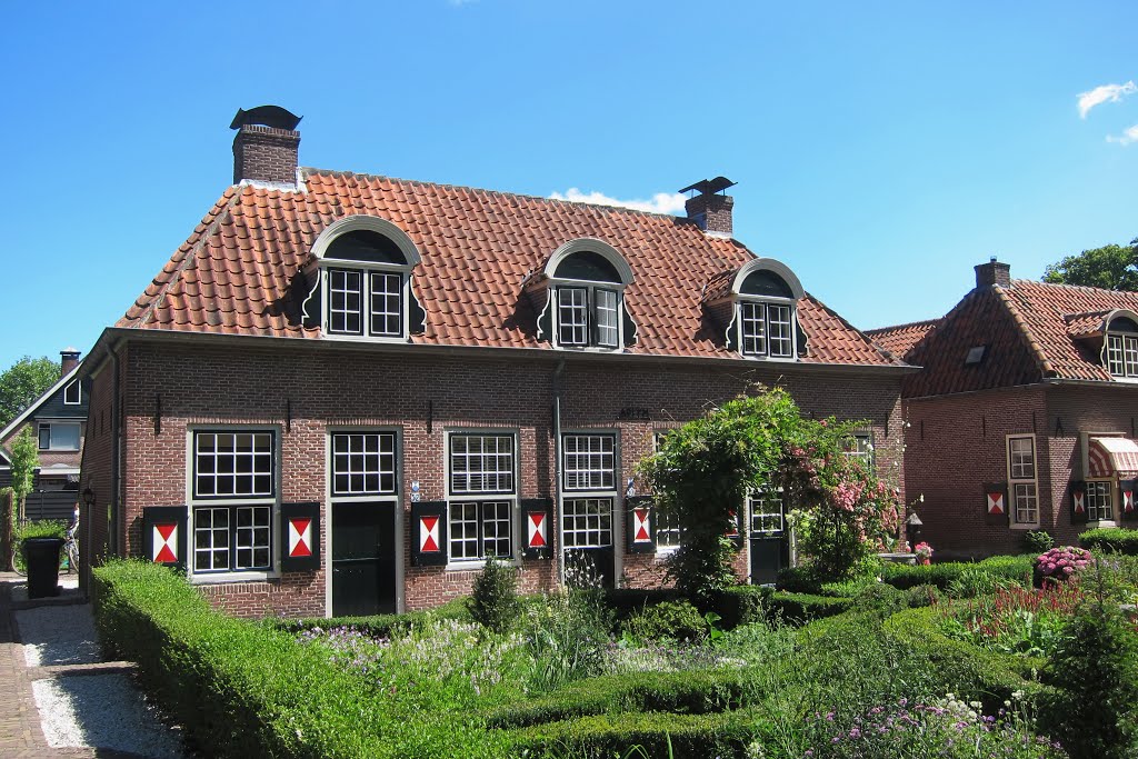 Old Dutch building style houses at Renswoude at 21 July 2015 by Henk Monster