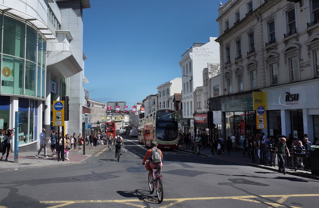 BRIGHTON NORTH STREET FROM THE CLOCKTOWER by Alan McFaden