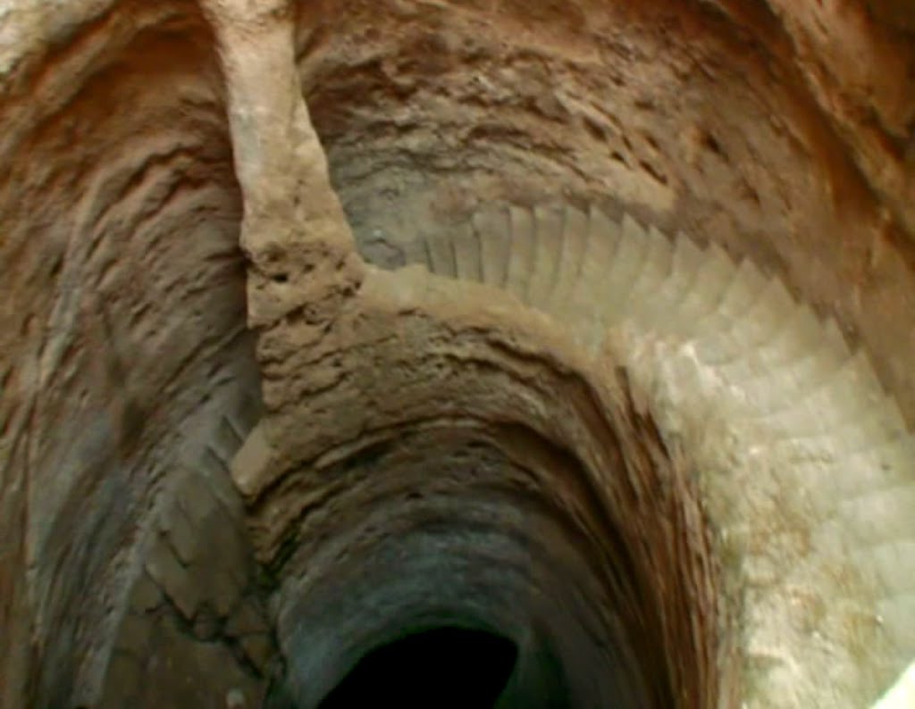 Cut-in rock stairs to backdoor of Hromklaii Berd by United Armenia