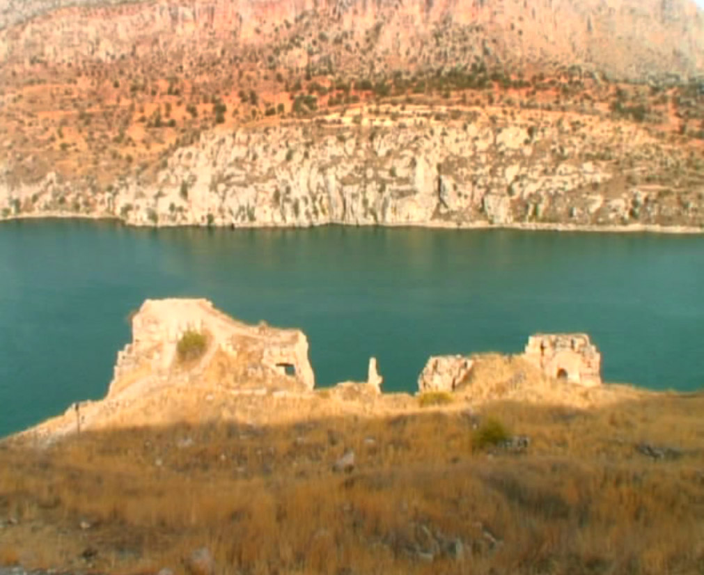 Euphrates river from Hromkla fortress - former seat of All-Armenian Catholicos by United Armenia