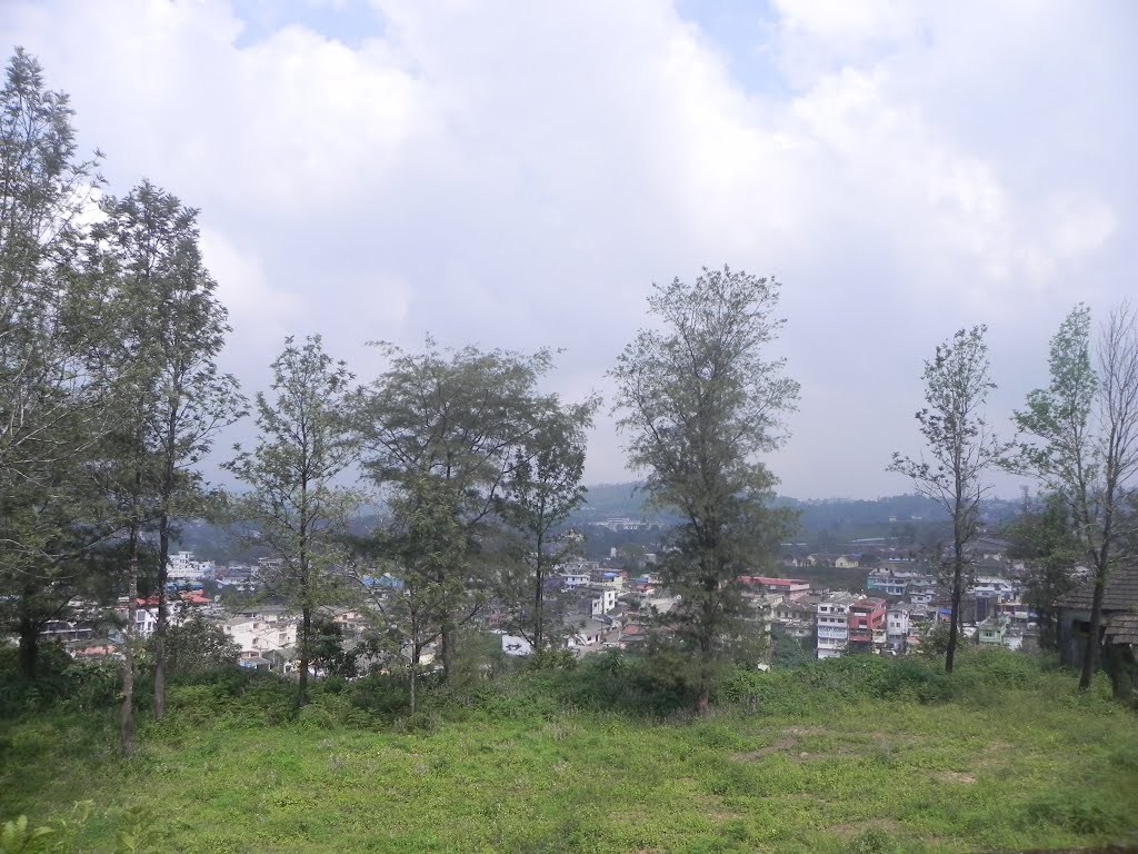 MADIKERI TOWN FROM THE FORT, KODAGU by ALENDE DEVASIA