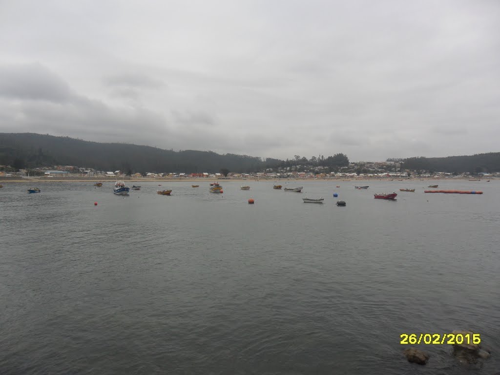 Vista hacia el balneario de Dichato. by fotomau84