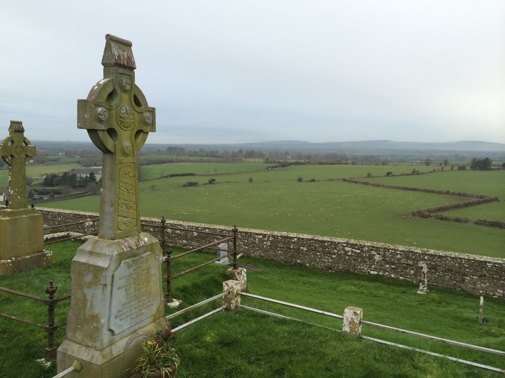 Rock of Cashel grave and view by ViewerBen