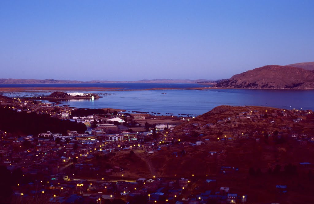 Perù. Tramonto a Puno (Lago Titicaca) by Marco Sartori