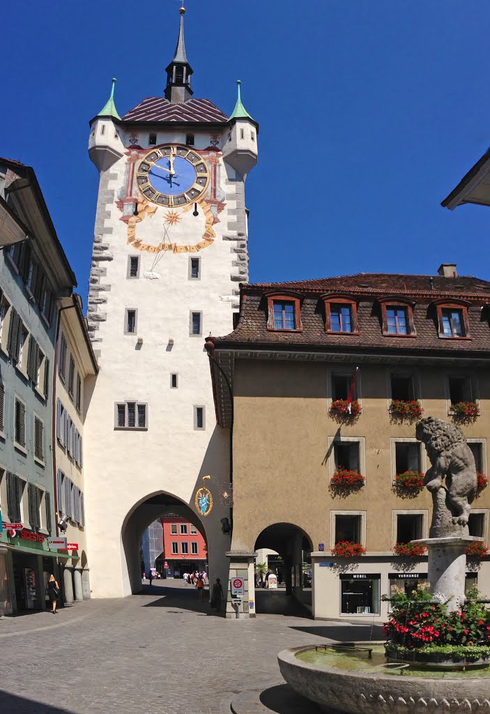 Altstadt-Turm in Baden by Kurt Spalinger-Røes