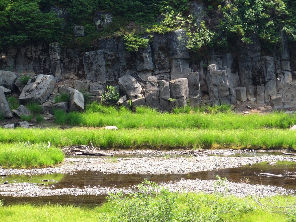 Columnar Basalt along Bagley Creek by Chris Sanfino