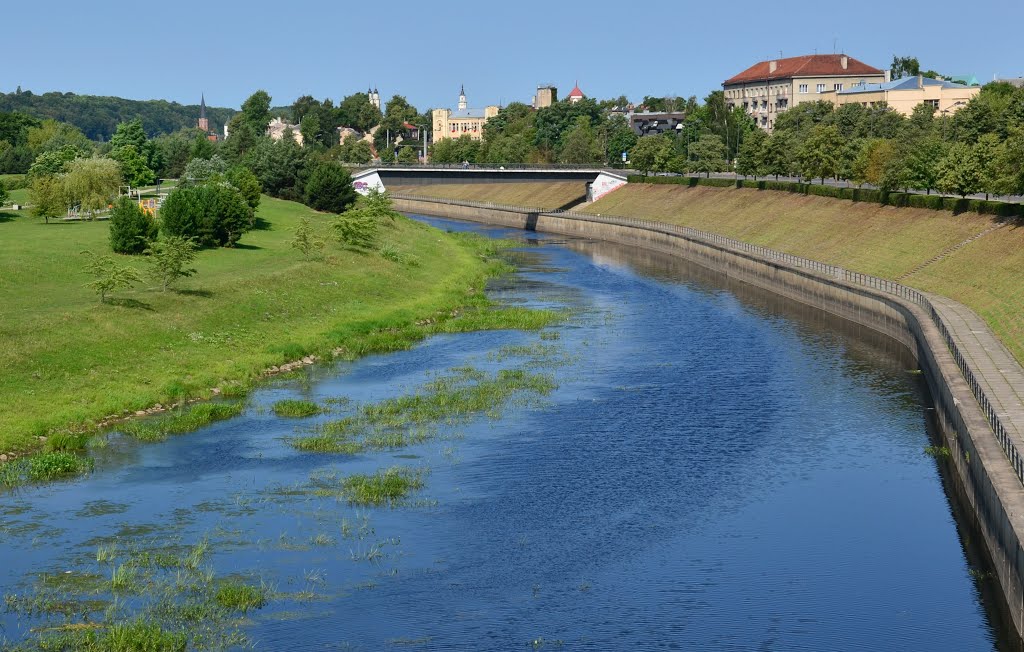 The Vew from M.K Čiurlionis Bridge in Kaunas by Romualdas Butkevičiu…