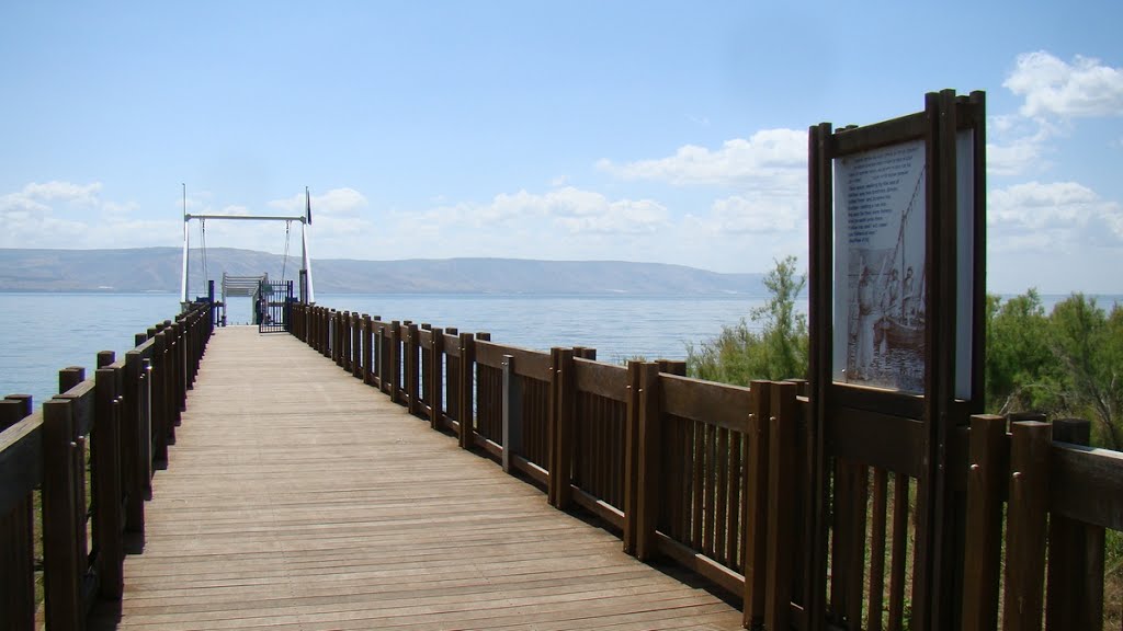 Israel. Pier in Capernaum by Igor Svobodin