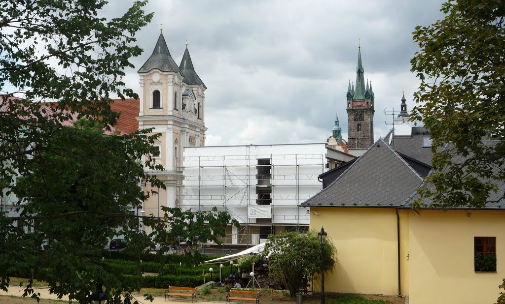 Klatovy, kostel sv.Vavřince a Černá věž by Petr Koldovský