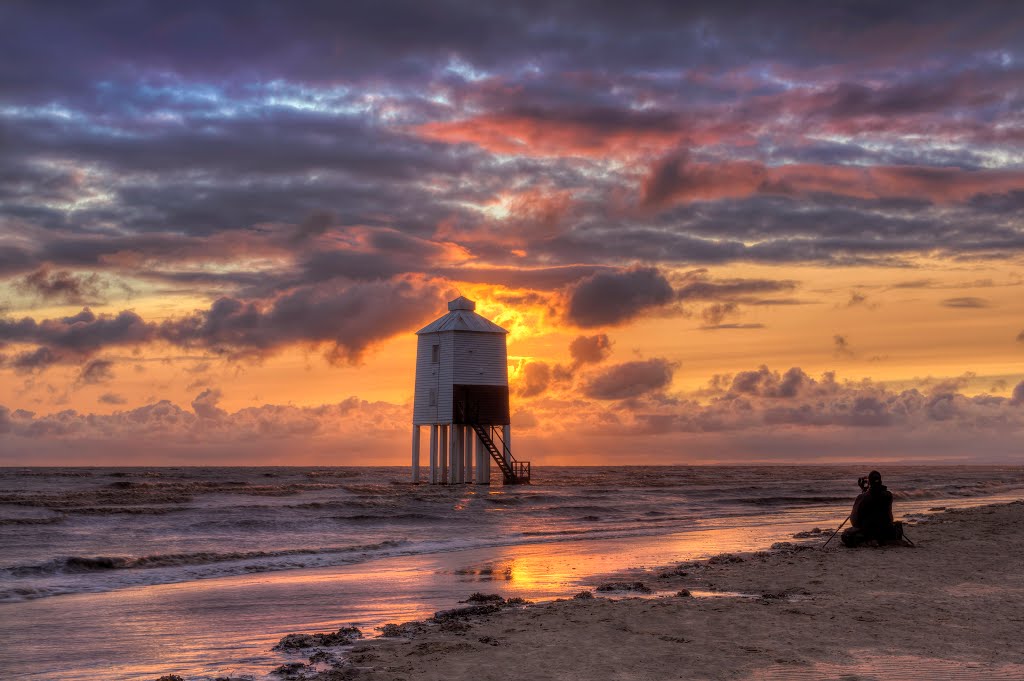 Low Lighthouse sunset (iv) - July 2015 by Michael Stuckey