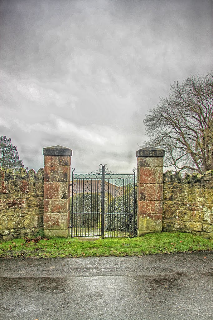 Churchyard Gate, St Lawrence Old Church, Seven Sisters Road, St Lawrence, Isle of Wight UK by Stuart Smith