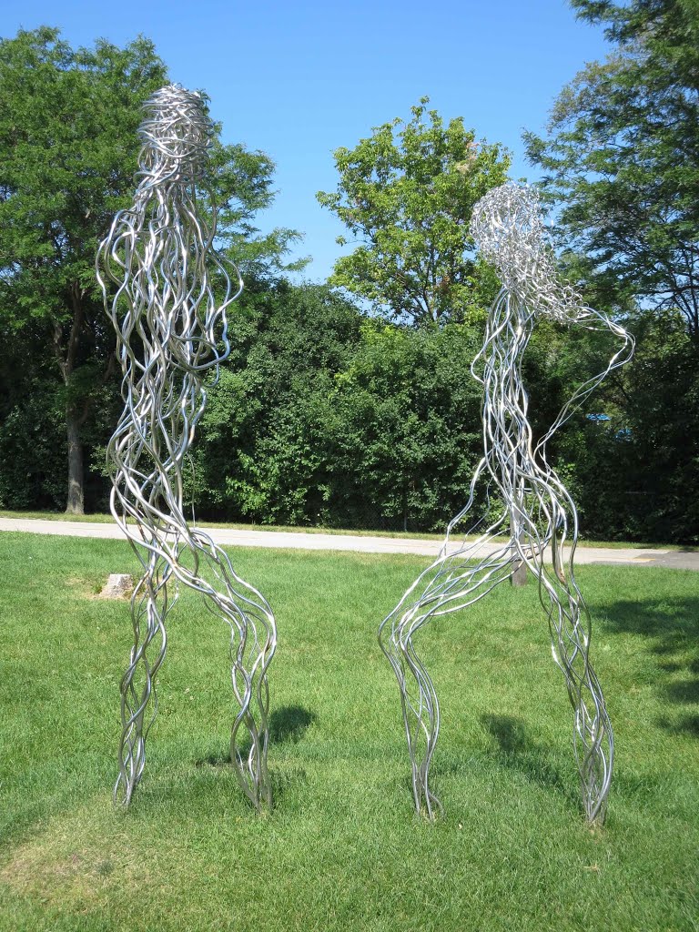 Skokie Northshore Sculpture Park Adam and Eve, GLCT by Robert Maihofer II