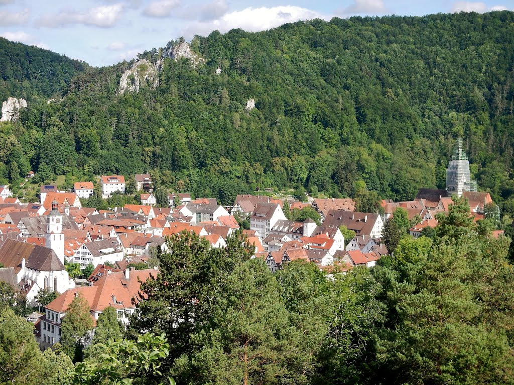 Blaubeuren mit Kloster Blaubeuren und Blaufels by qwesy qwesy