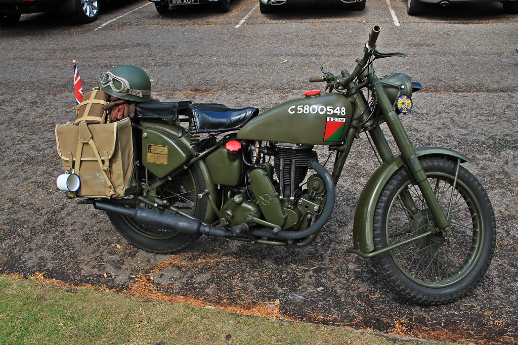 Matchless ~ Woodhall Spa 1940's festival weekend 2015 by Steve. D