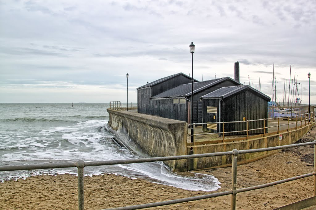 Boat Shed, Small Hope Beach, Shanklin, Isle of Wight UK by Stuart Smith