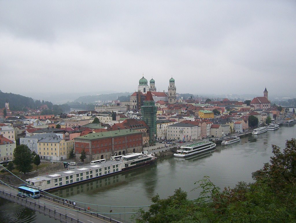 Passau from Veste Oberhaus by Stephen Rieger