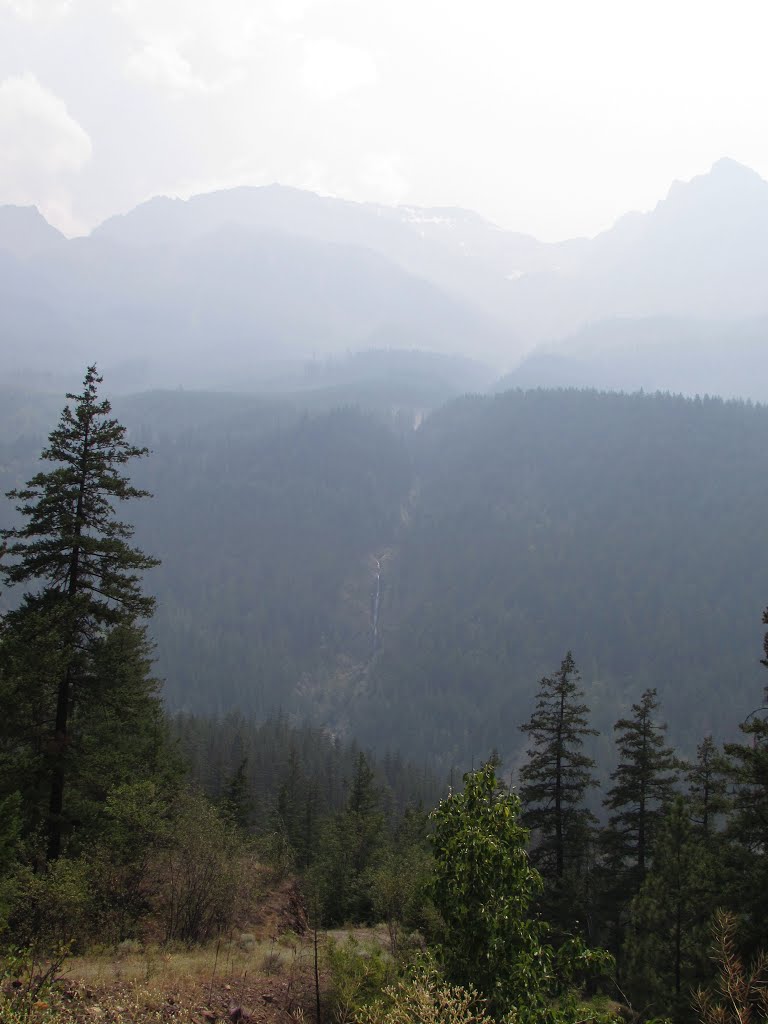 Mount Brew & Waterfall from Duffey Lake Road by Chris Sanfino