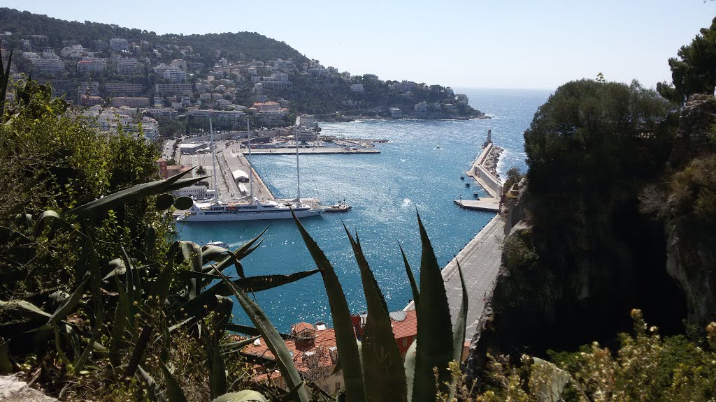 Nizza, il porto visto dal castello by rosalba sgroia