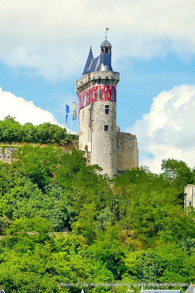 Historisch Chinon (F) - Kasteel | www.microtoerisme.nl gratis stadswandelingen by InZicht