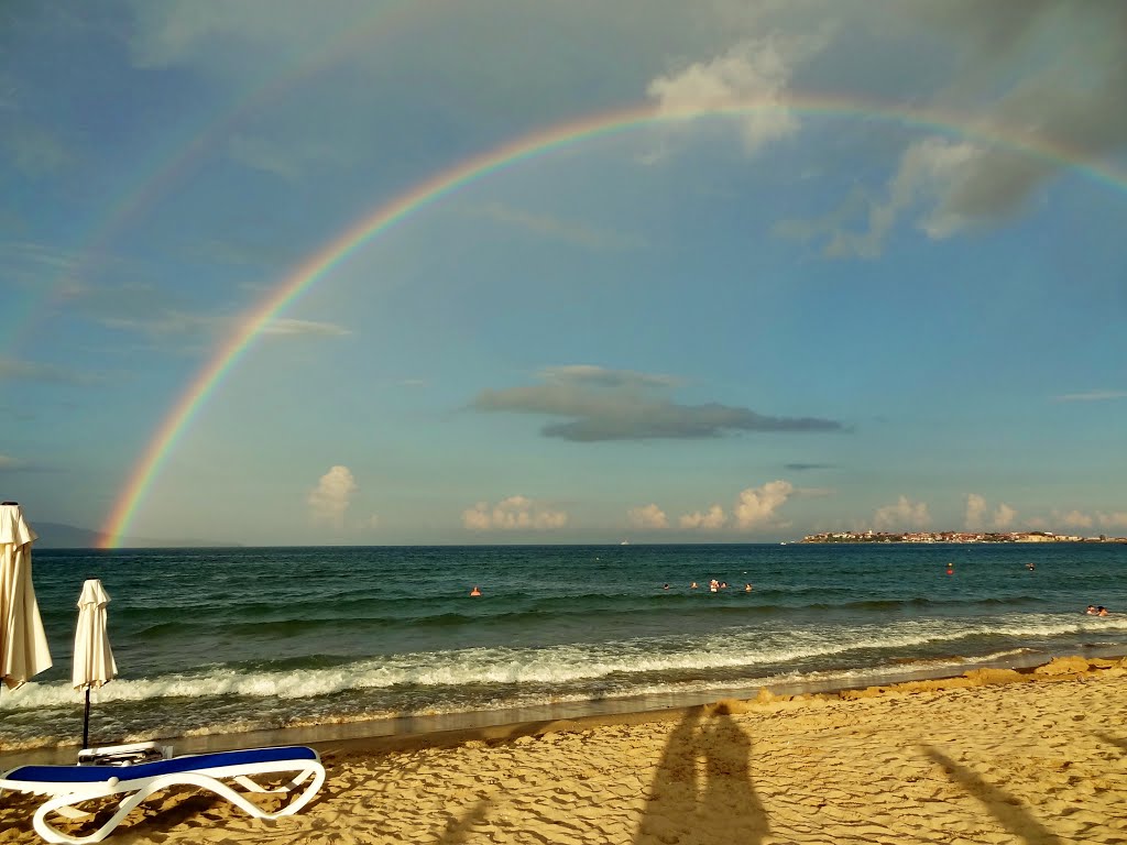 Радуга на Солнечном Берегу, Болгария. Rainbow on Sunny Beach, Bulgaria by Panonealex