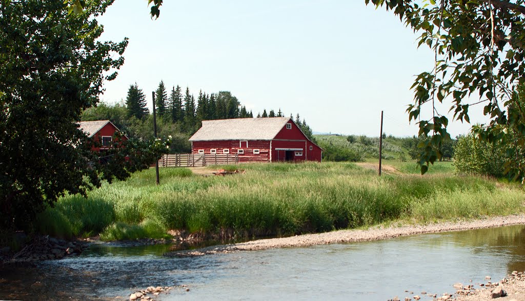 Horse Barn and Stream by Jimmy yediaz