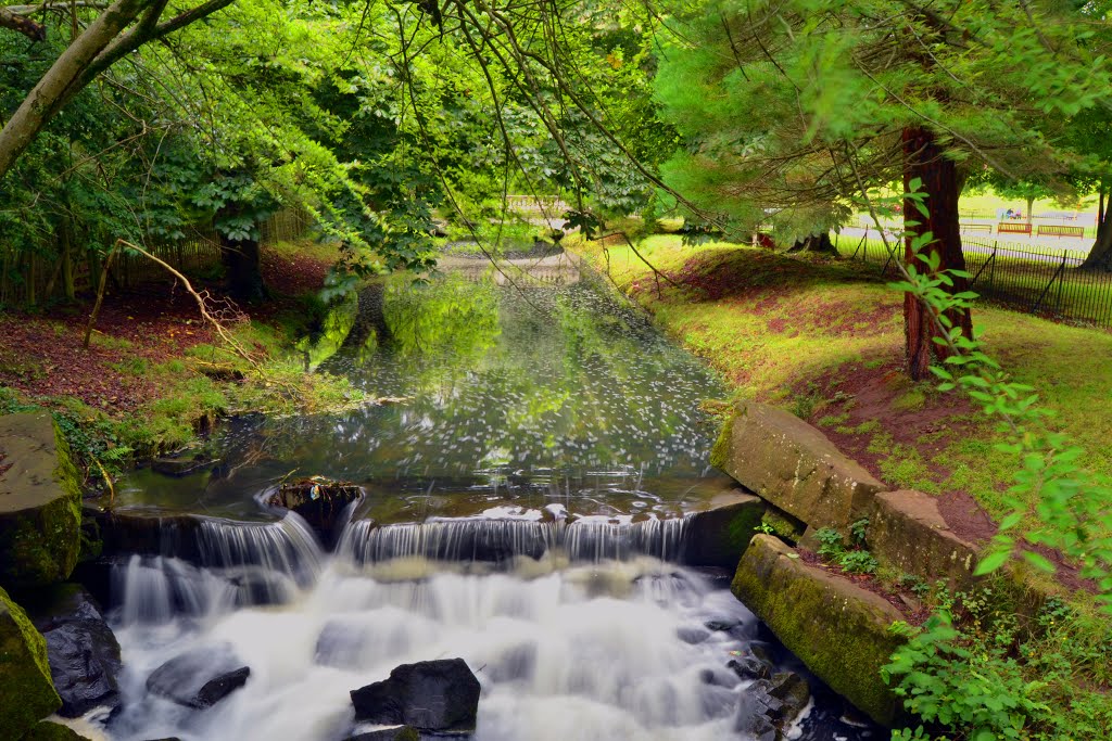 River in Cardiff, Wales by Marco Mugnaini