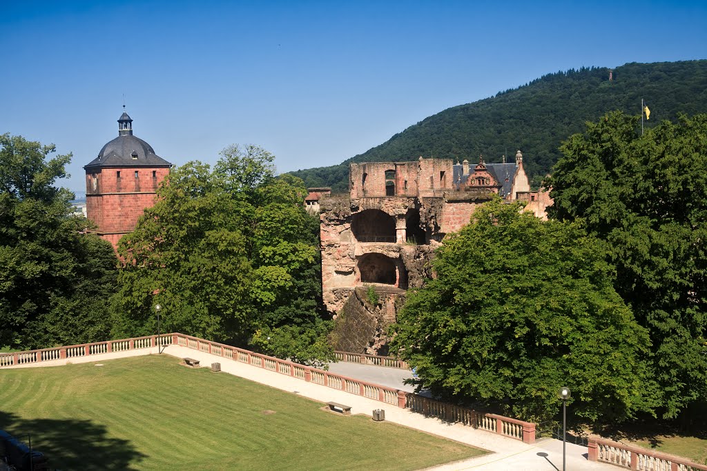 Heidelberg Castle Garden by Grzegorz Przech