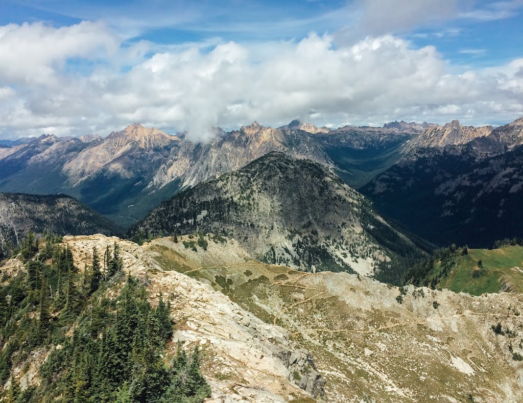 Maple Pass from shoulder of Frisco Mountain by Jason Grube