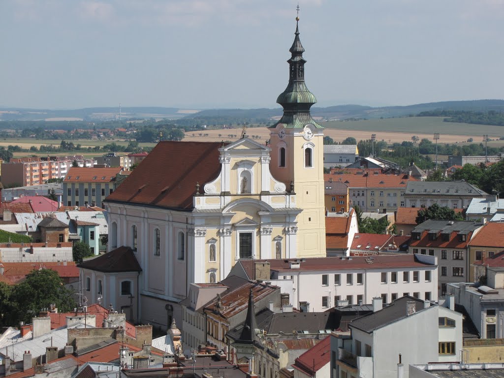 Česko (Csehország), Kroměříž, Arcibiskupský zámek, kilátás a város felé, SzG3 by Gábor Szalay