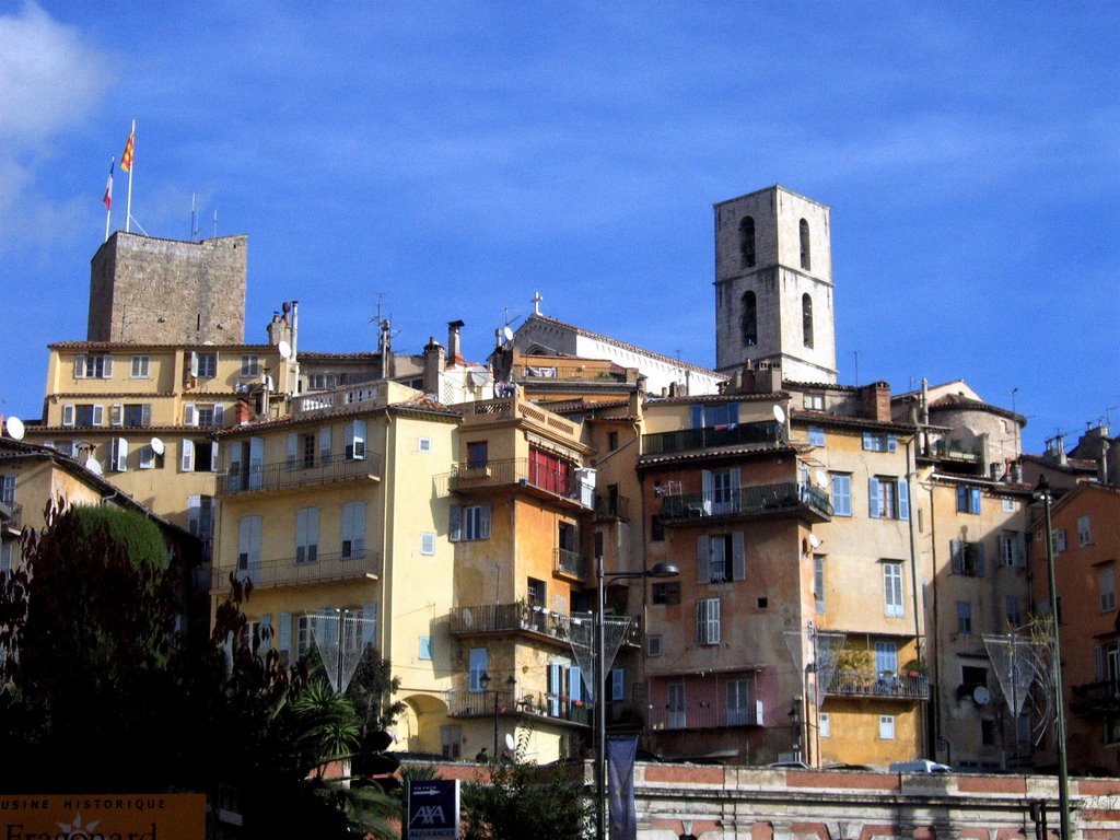 Old Grasse and Church Steeple by antenna