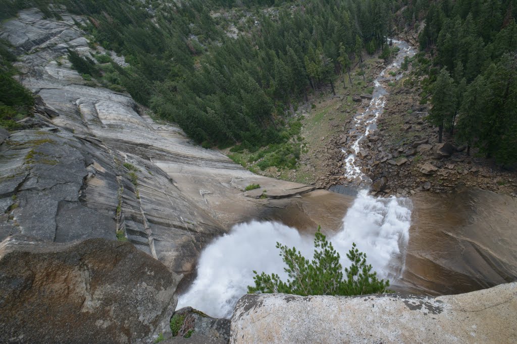 Top of Nevada Falls. by Emmanuel Raza