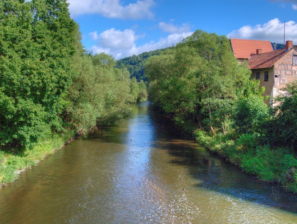 Wasungen in Thüringen, Werra by Siegmund Werner