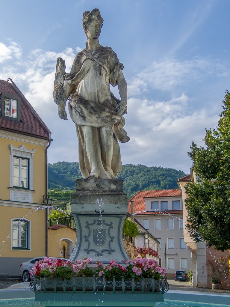 Dorfbrunnen by Arnold Lengauer