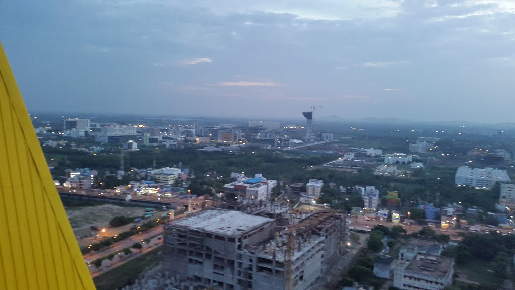 View from Brentwood, Hiranandani Upscale, Chennai by Ajay Rajasekaran