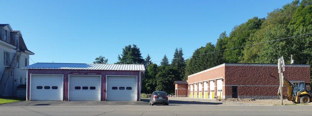 Genesee, PA, Fire Department, old and new. by JB The Milker