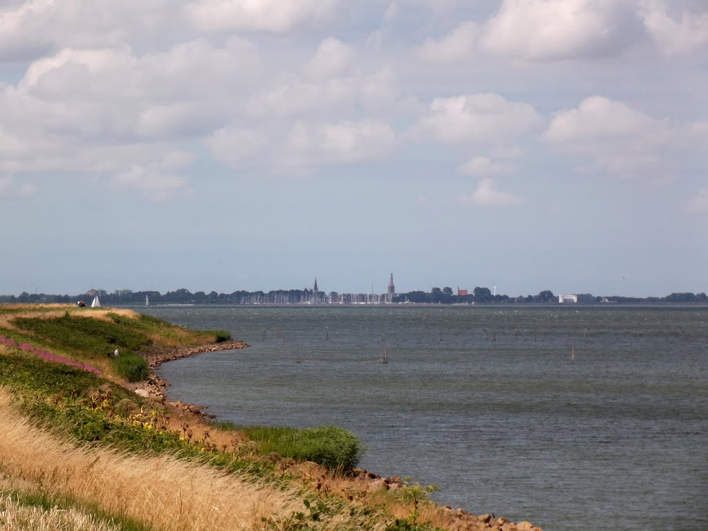 Medemblik vanuit Andijk by Jan Hendrik Fennema