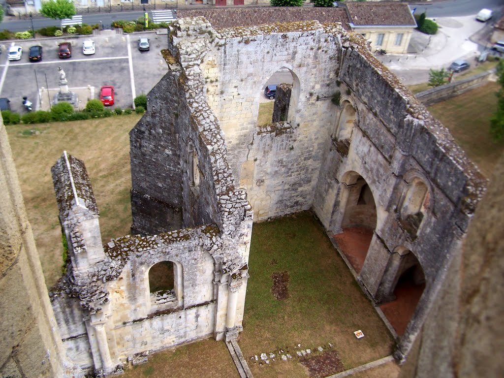 La Sauve Vue de l'abbaye de La Sauve-Majeure du haut de la tour by Henry Salomé (hpjps)