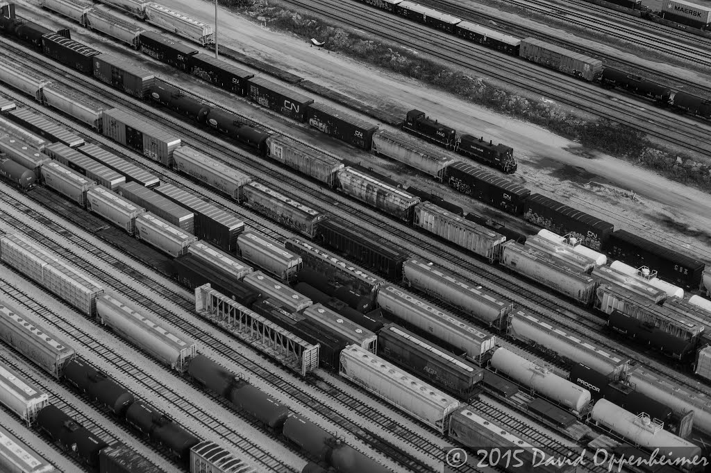 Chicago Railyard Aerial Photo - The Belt Railway Company of Chicago by David Oppenheimer