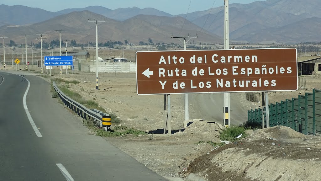 Km.667.-Acceso a Ruta de Los Españoles-Alto del Carmen.-Al Sur by Dr.Sulmp