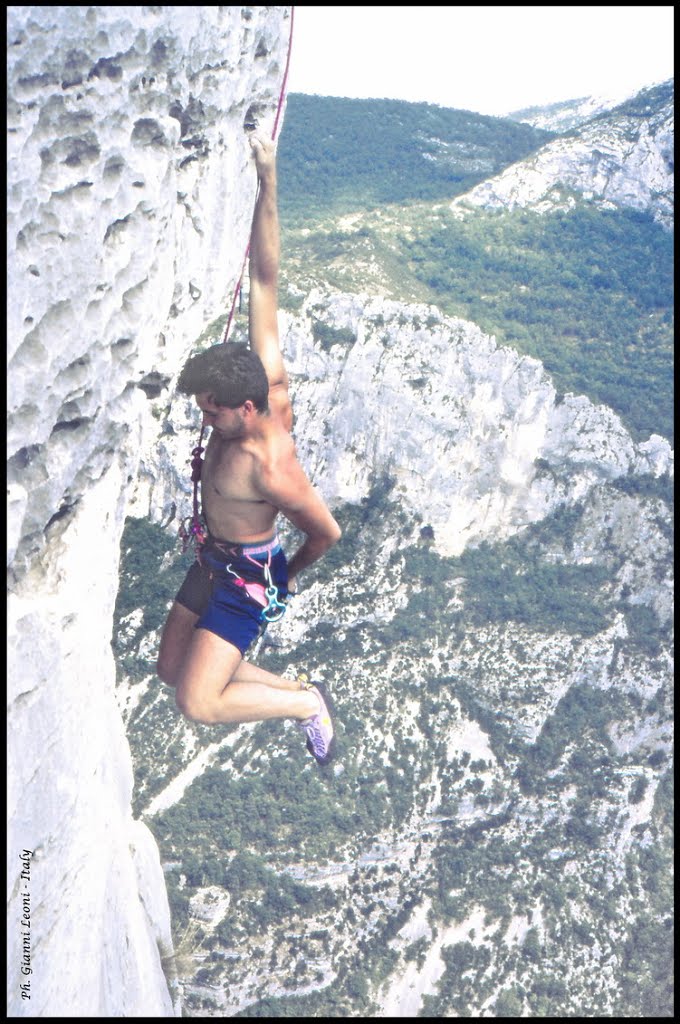 FRANCE - Gorges du Verdon. Loc: La Palud sur Verdon. Free-climbing paradise, level : 6a+/8b by antenoremalatesta